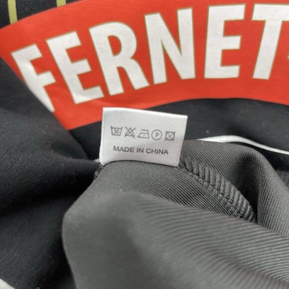 Fernet Branca Hoodie Men Medium Black Full Zip Milano Sportswear Training Travel - Picture 12 of 14